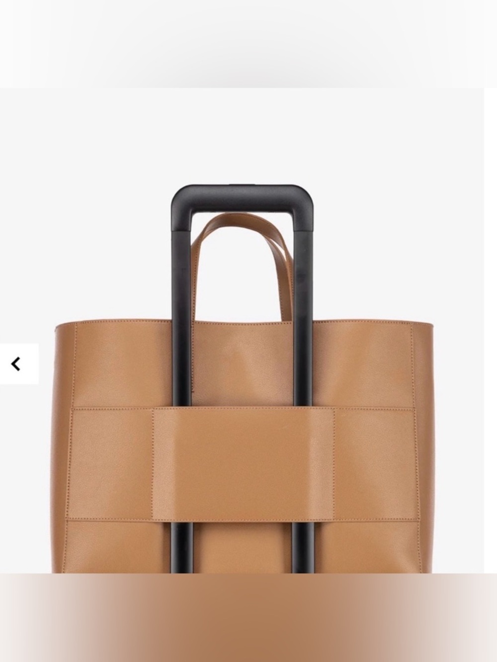 Calpak Haven 16” Laptop Tote Travel Bag Detachable Strap in Toffee - Picture 3 of 16